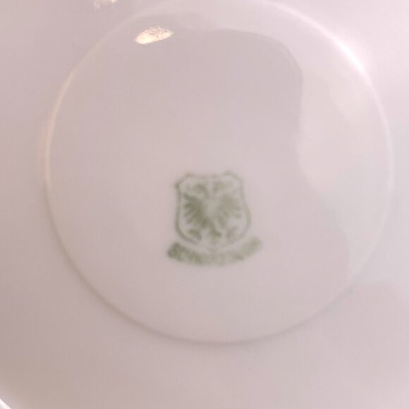 Vintage Demitasse Coffee Cup and Saucer Red & Gold Pattern German Porcelain - Picture 7 of 12